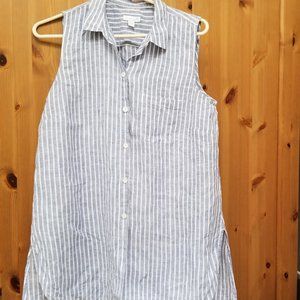 J.Jill Linen sleeveless tunic top - S